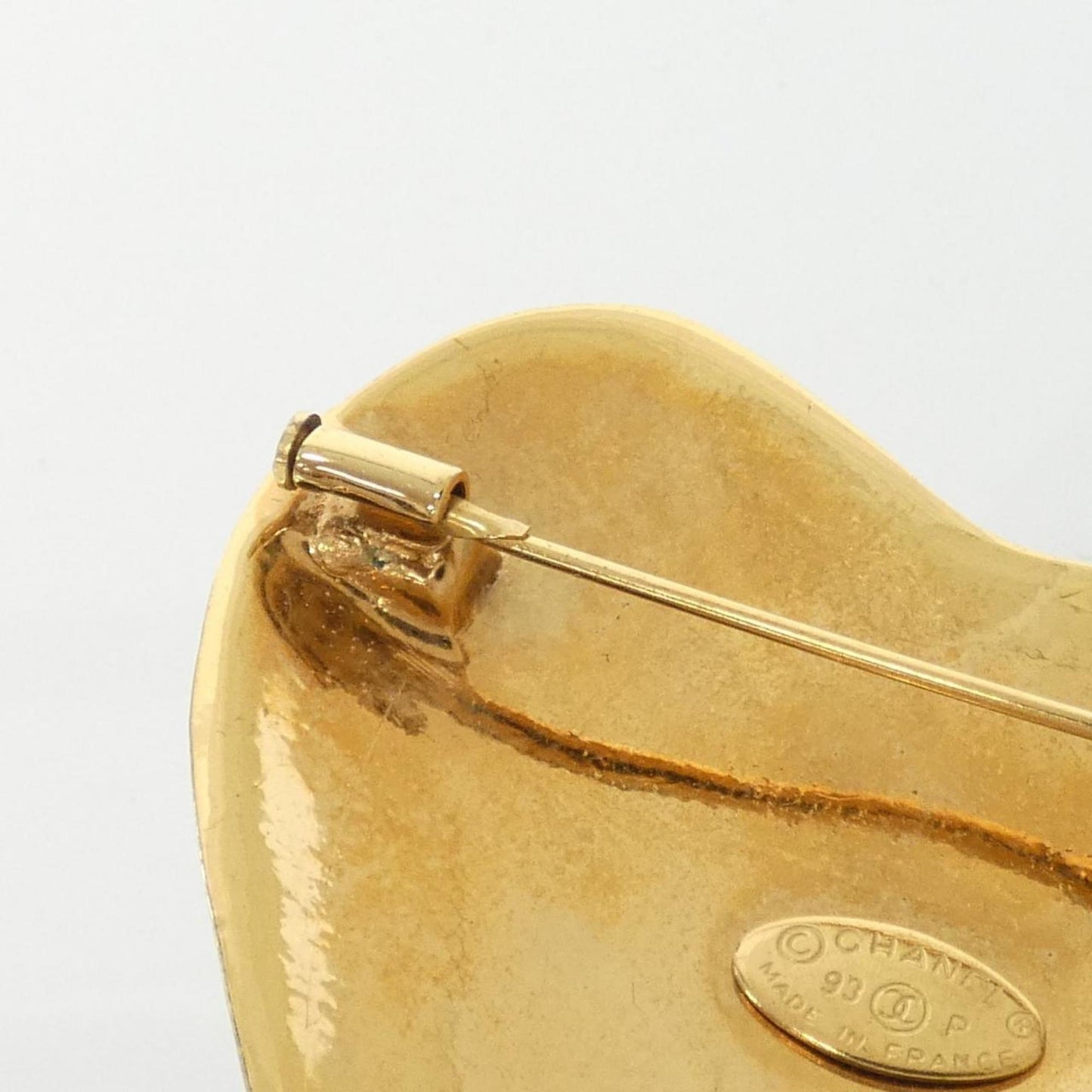 Chanel Gold Gold Plated Coco Mark