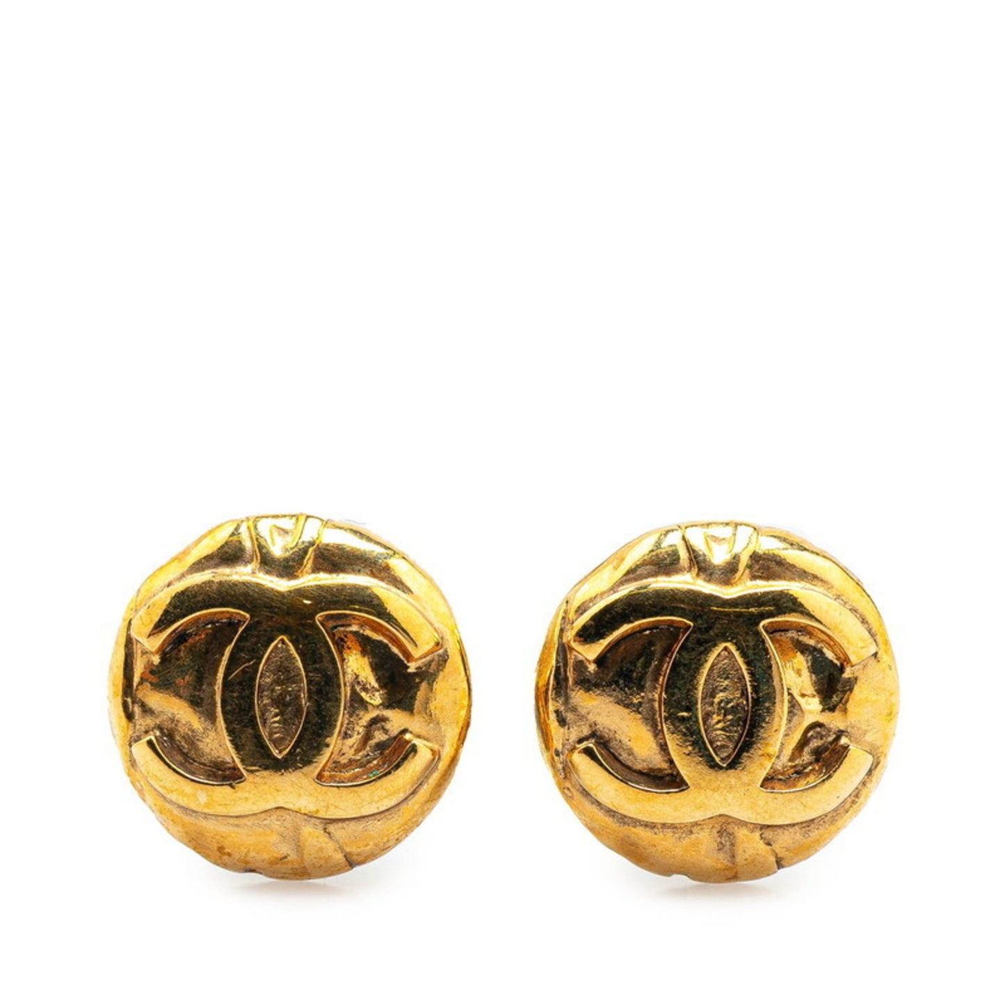 Chanel Gold Gold Plated Coco Mark