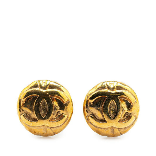 Chanel Gold Gold Plated Coco Mark