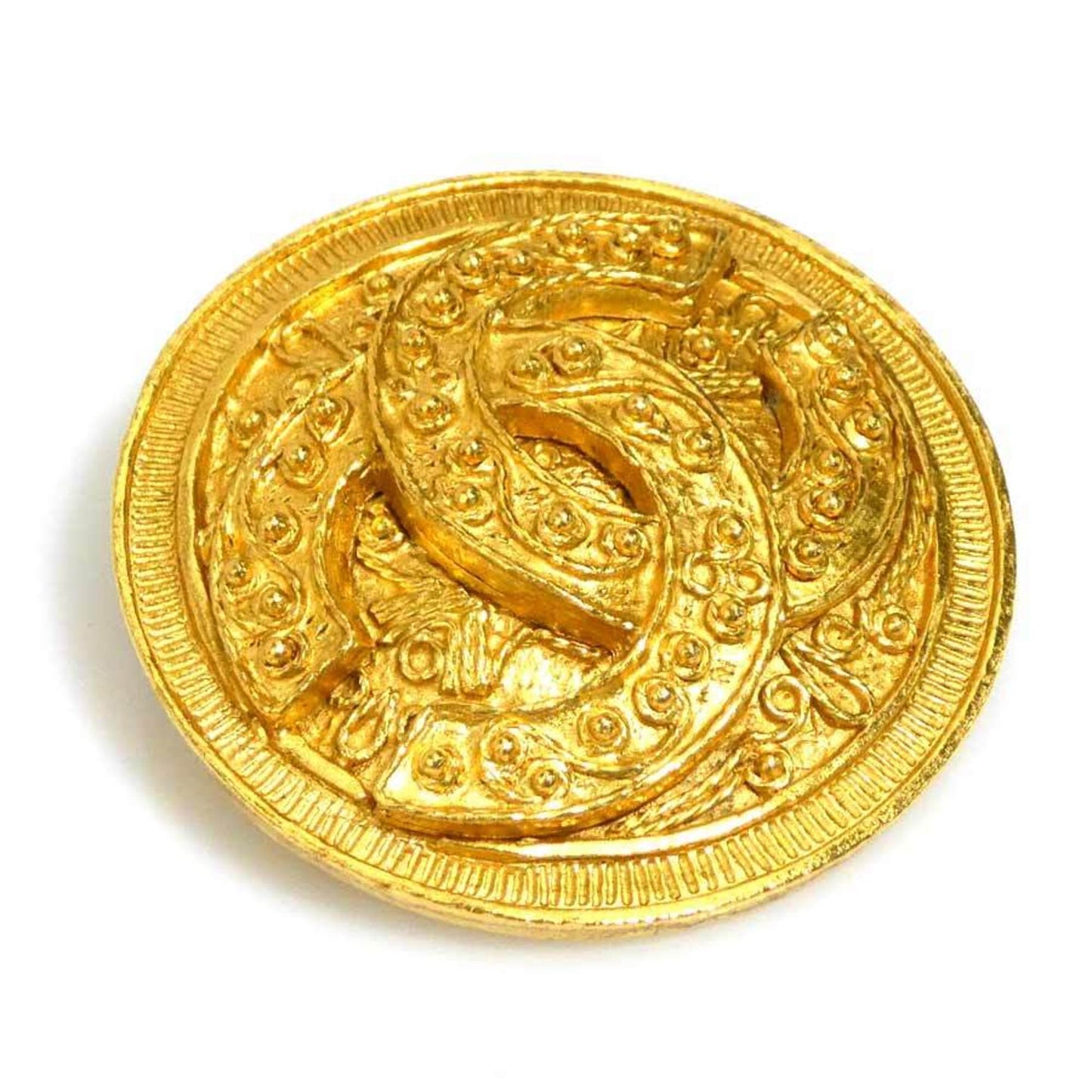 Chanel Gold Metal Coco Mark