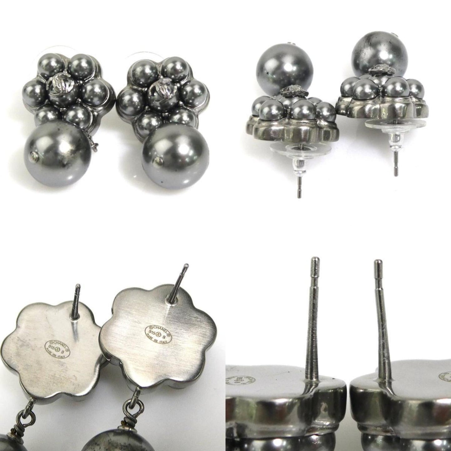 Chanel Silver Metal Coco Mark