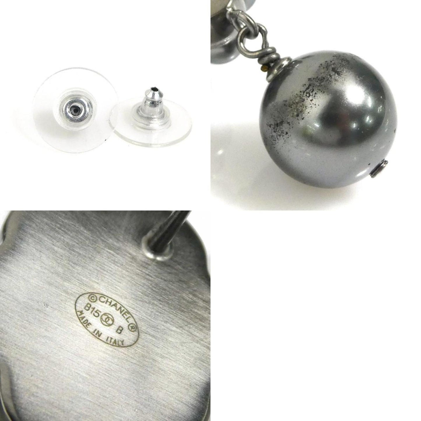 Chanel Silver Metal Coco Mark