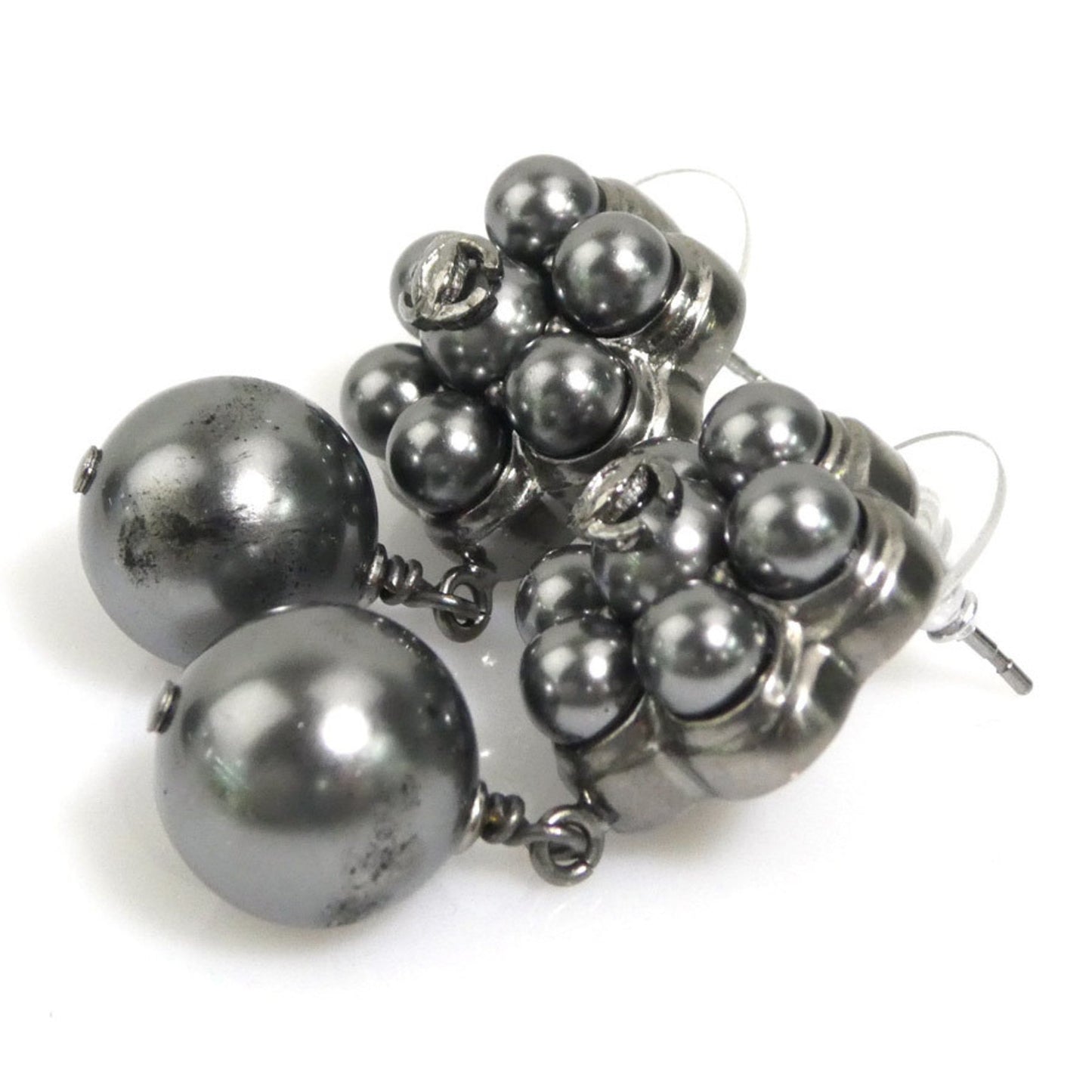 Chanel Silver Metal Coco Mark