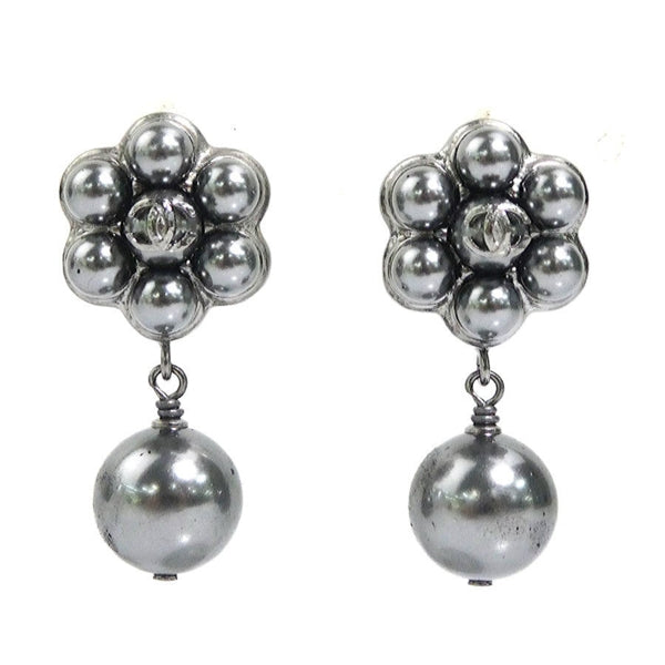 Chanel Silver Metal Coco Mark