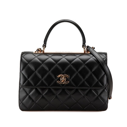 Chanel Black Leather Trendy Cc