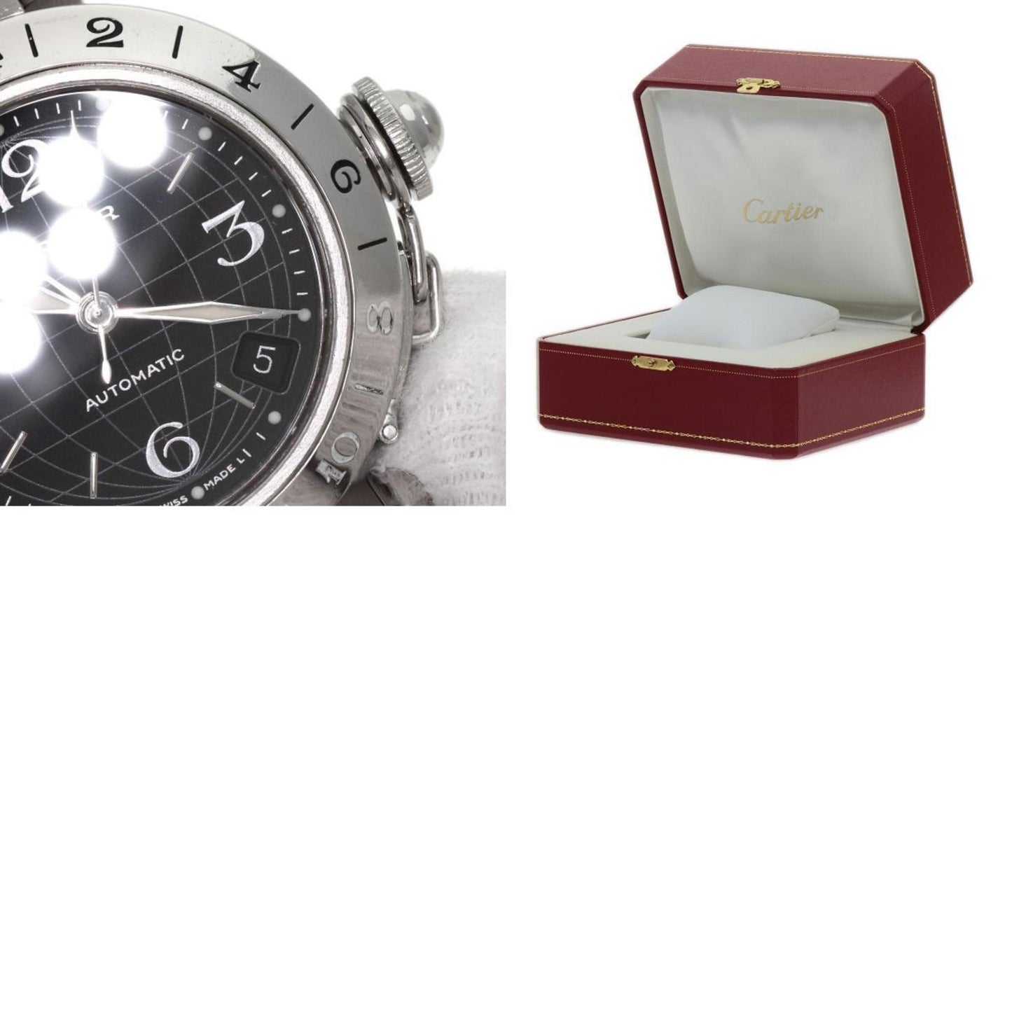 Cartier Black Steel Pasha C