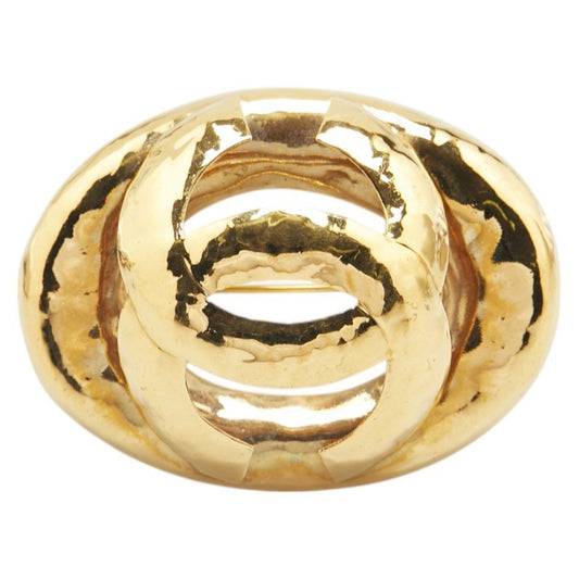 Chanel Gold Gold Plated Coco Mark