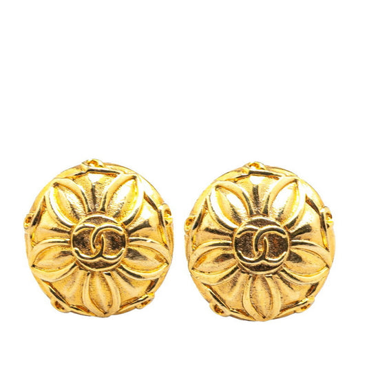Chanel Gold Gold Plated Coco Mark