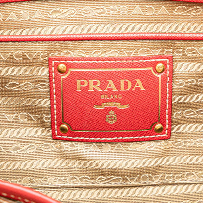 Prada Brown Canvas Saffiano