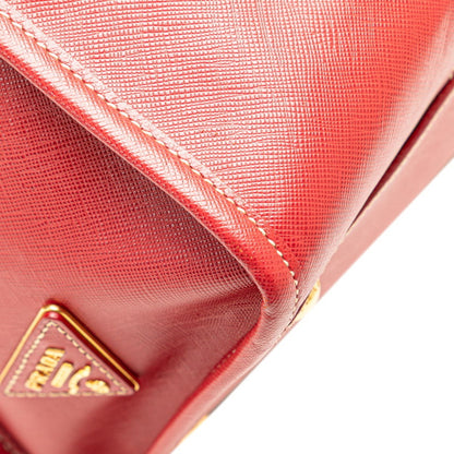 Prada Brown Canvas Saffiano