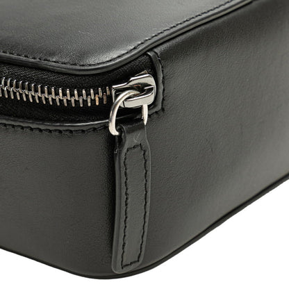 Versace Black Leather Greca Goddess