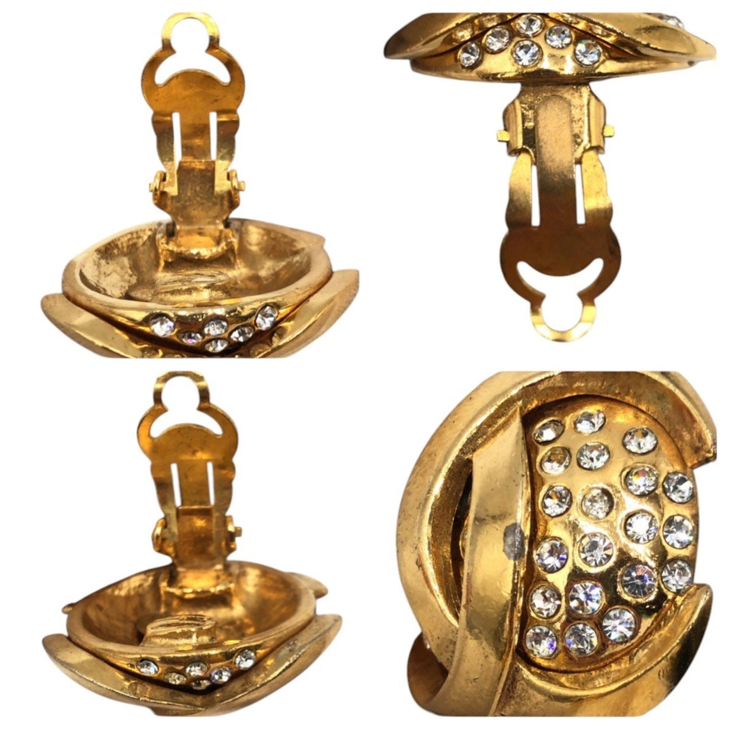 Chanel Gold Gold Plated Earring