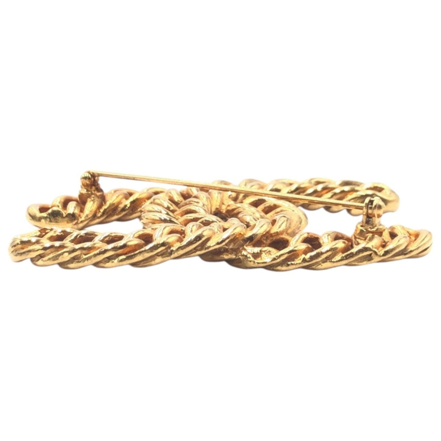Chanel Gold Gold Plated Coco Mark