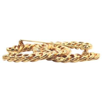 Chanel Gold Gold Plated Coco Mark