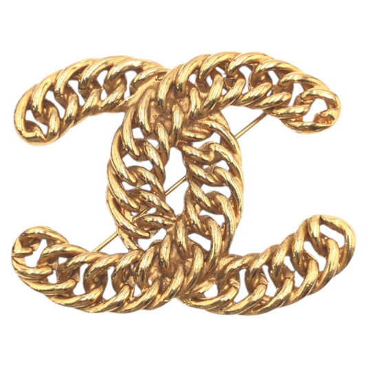 Chanel Gold Gold Plated Coco Mark
