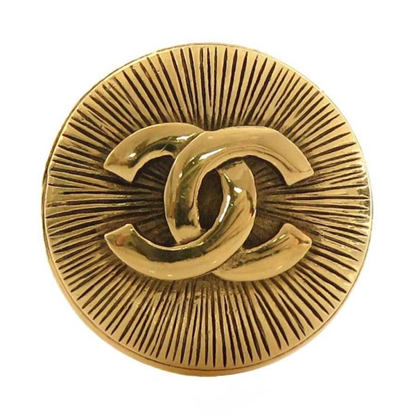 Chanel Gold Gold Plated Coco Mark