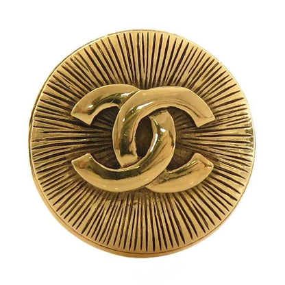 Chanel Gold Gold Plated Coco Mark
