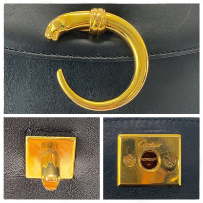Cartier Black Leather Panthère