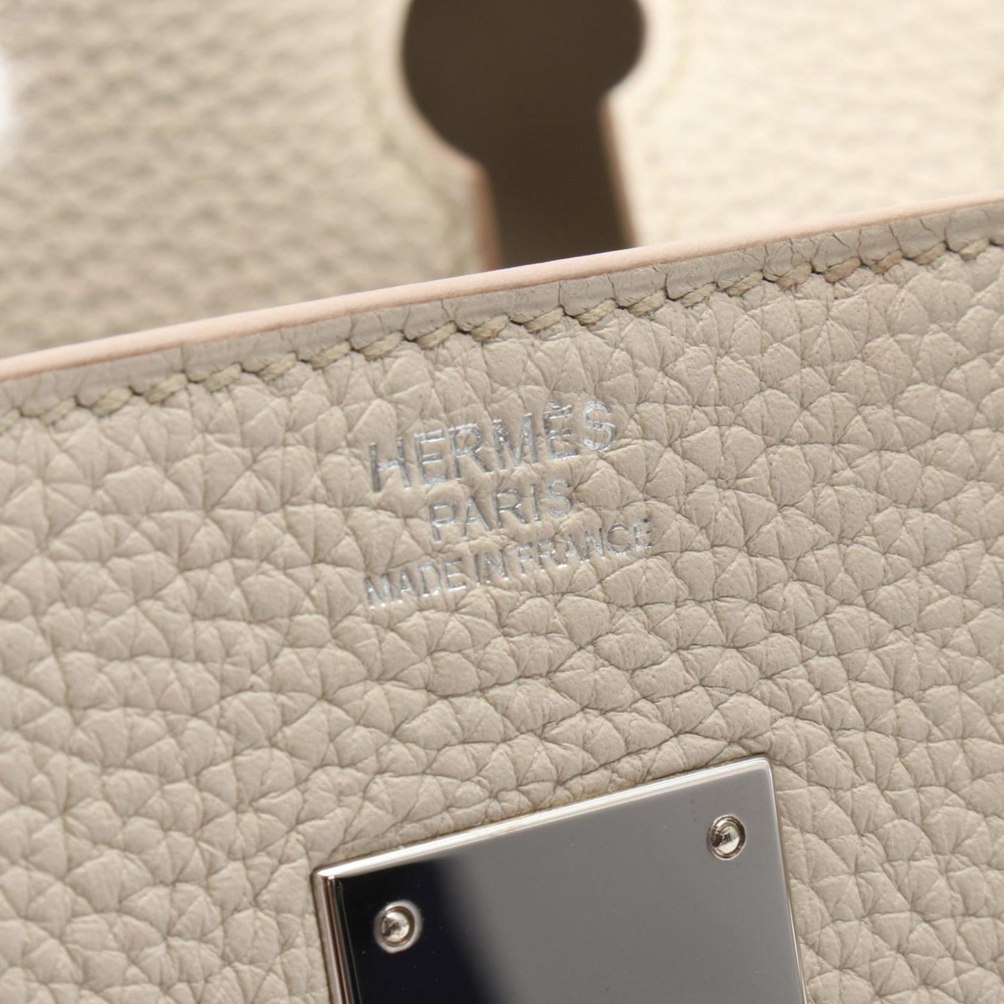 Hermès White Leather Birkin 30
