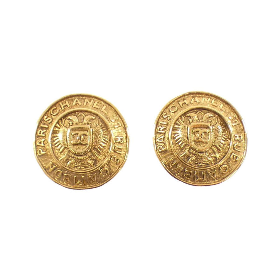 Chanel Gold Gold Plated Cambon