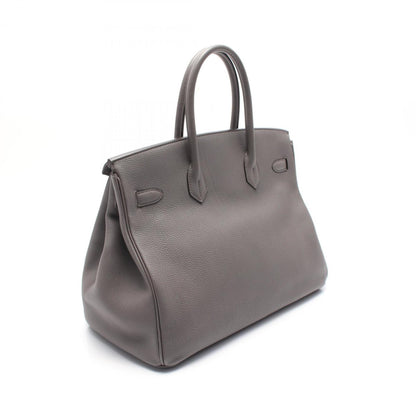 Hermès Gray Leather Birkin 35