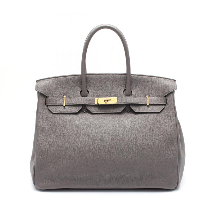 Hermès Gray Leather Birkin 35