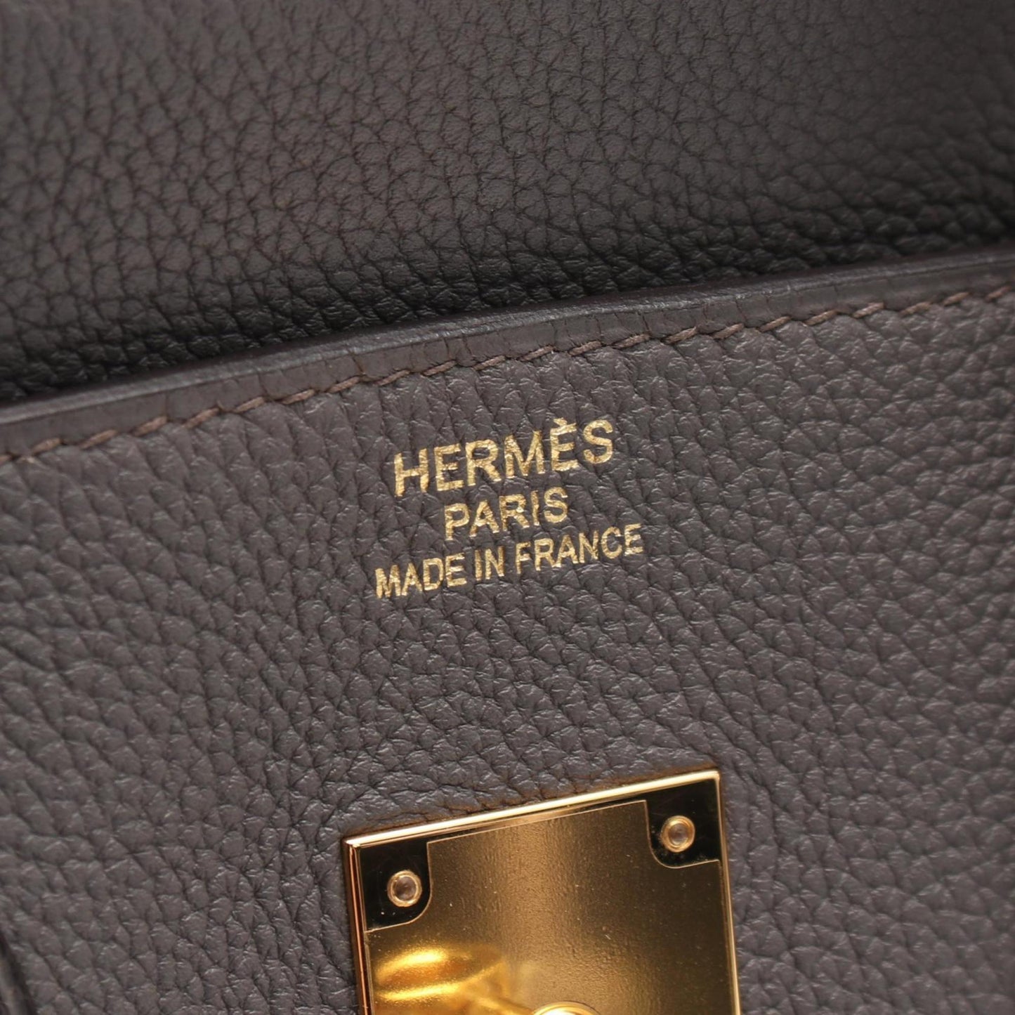 Hermès Gray Leather Birkin 35