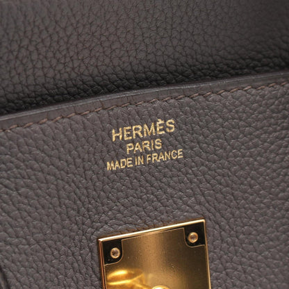 Hermès Gray Leather Birkin 35