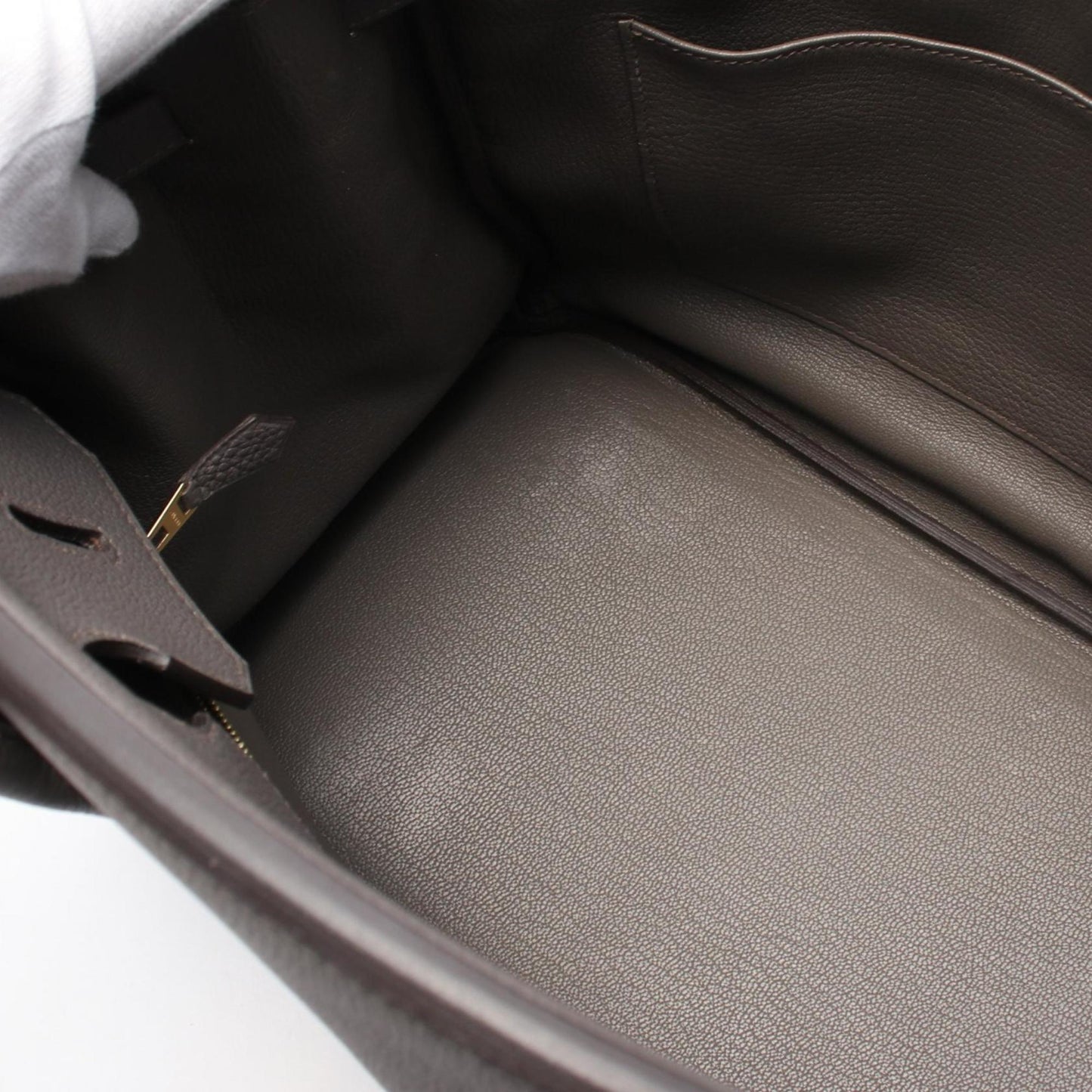 Hermès Gray Leather Birkin 35