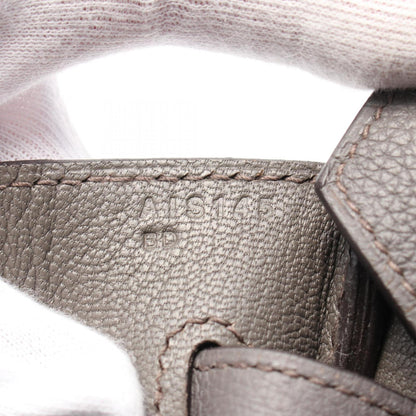 Hermès Gray Leather Birkin 35