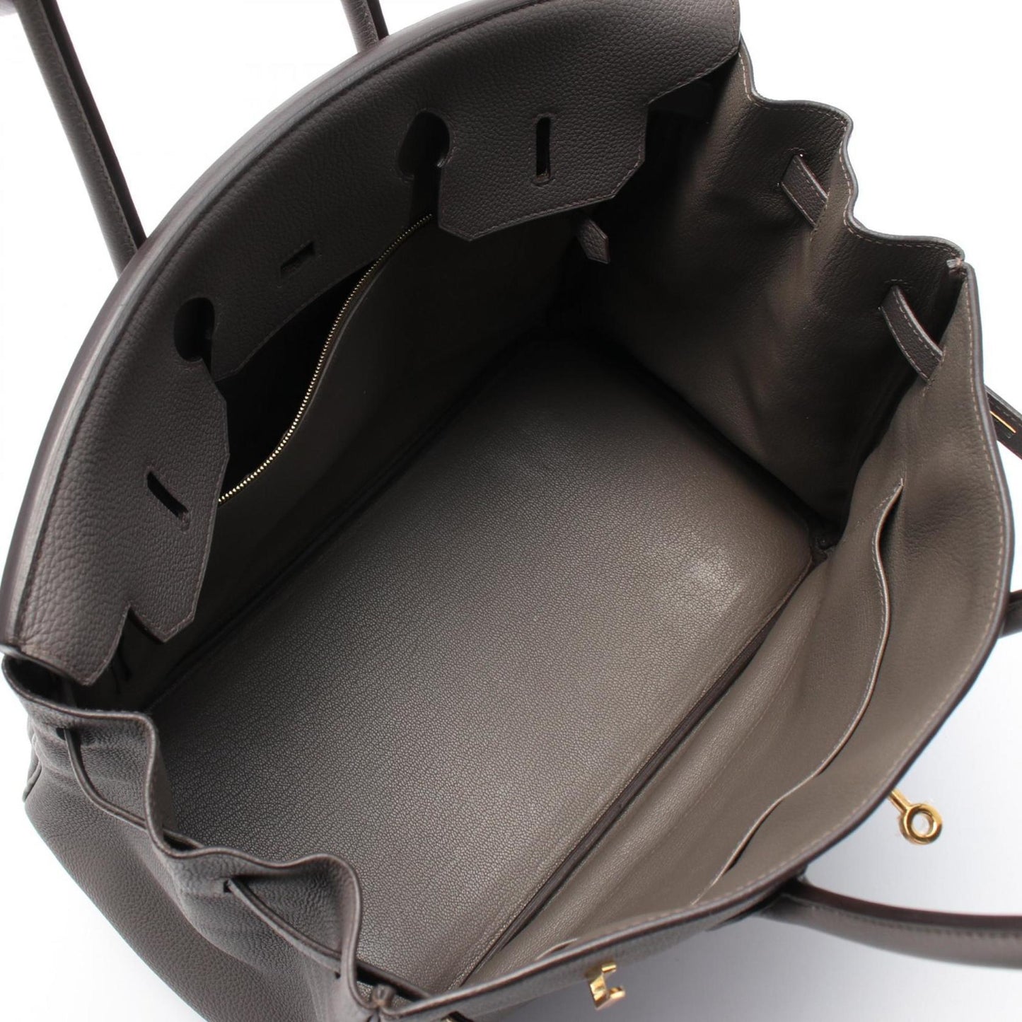Hermès Gray Leather Birkin 35