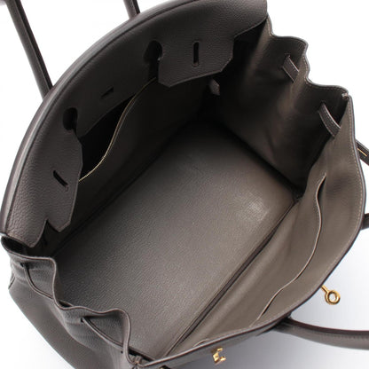 Hermès Gray Leather Birkin 35