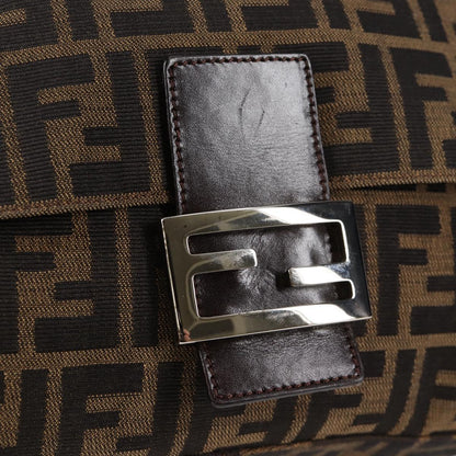 Fendi Black Canvas Mamma Baguette