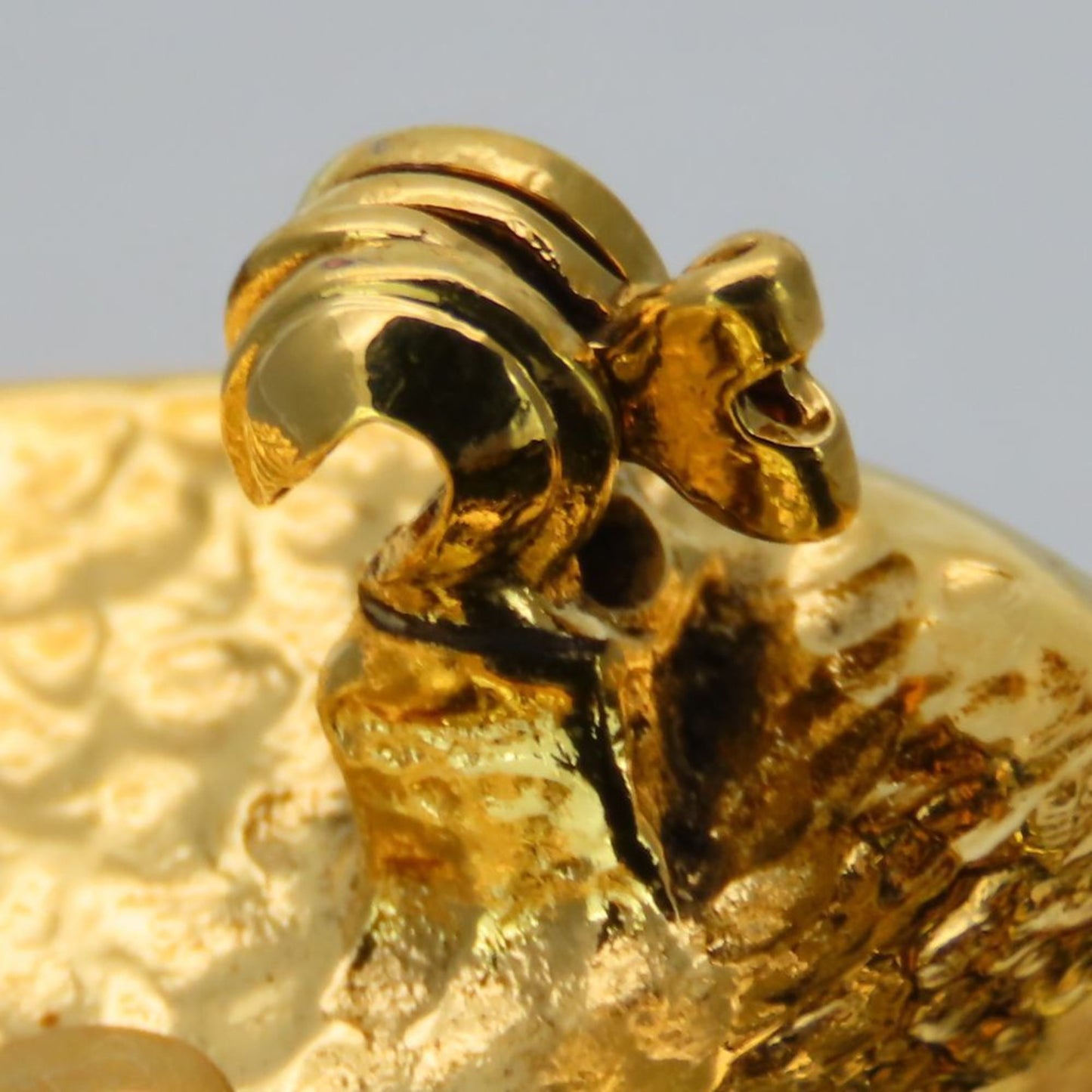 Chanel Gold Gold Plated Coco Mark