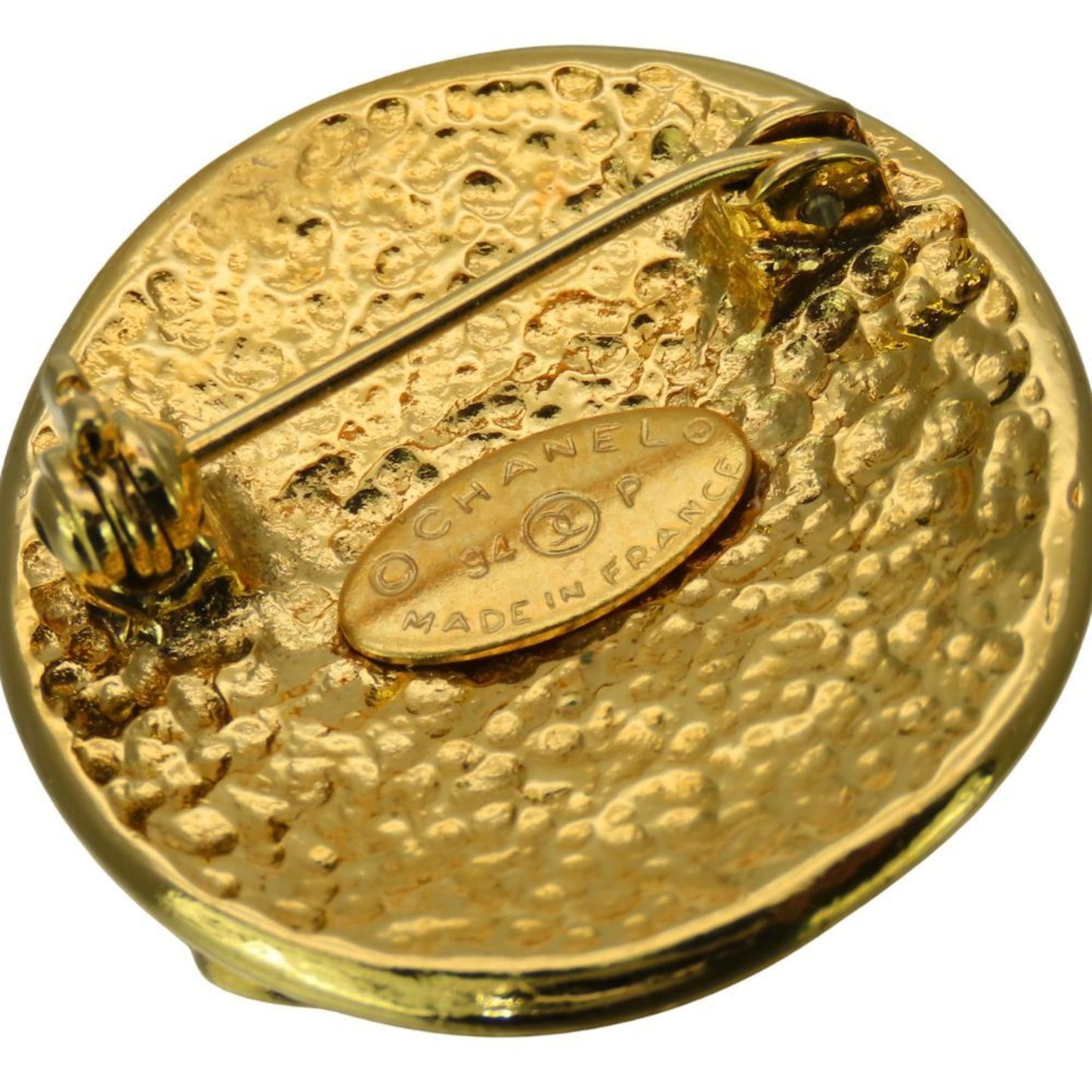 Chanel Gold Gold Plated Coco Mark