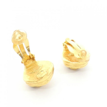Chanel Gold Gold Plated Earring