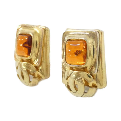 Chanel Gold Gold Plated Earring