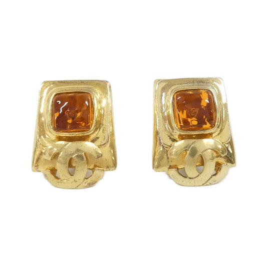 Chanel Gold Gold Plated Earring