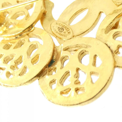 Chanel Gold Gold Plated Coco Mark