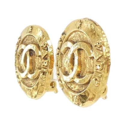 Chanel Brown Plastic Earring