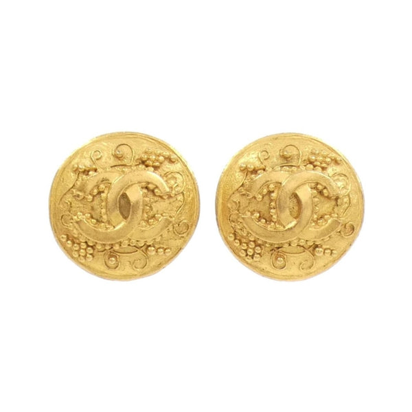 Chanel Brown Plastic Earring