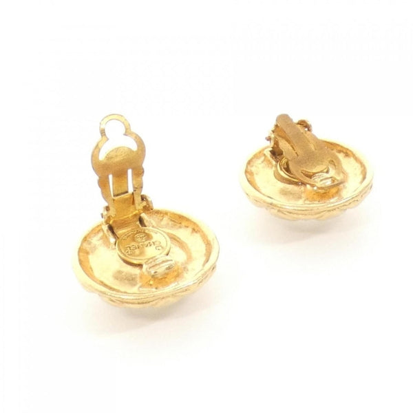 Chanel Gold Gold Plated Earring