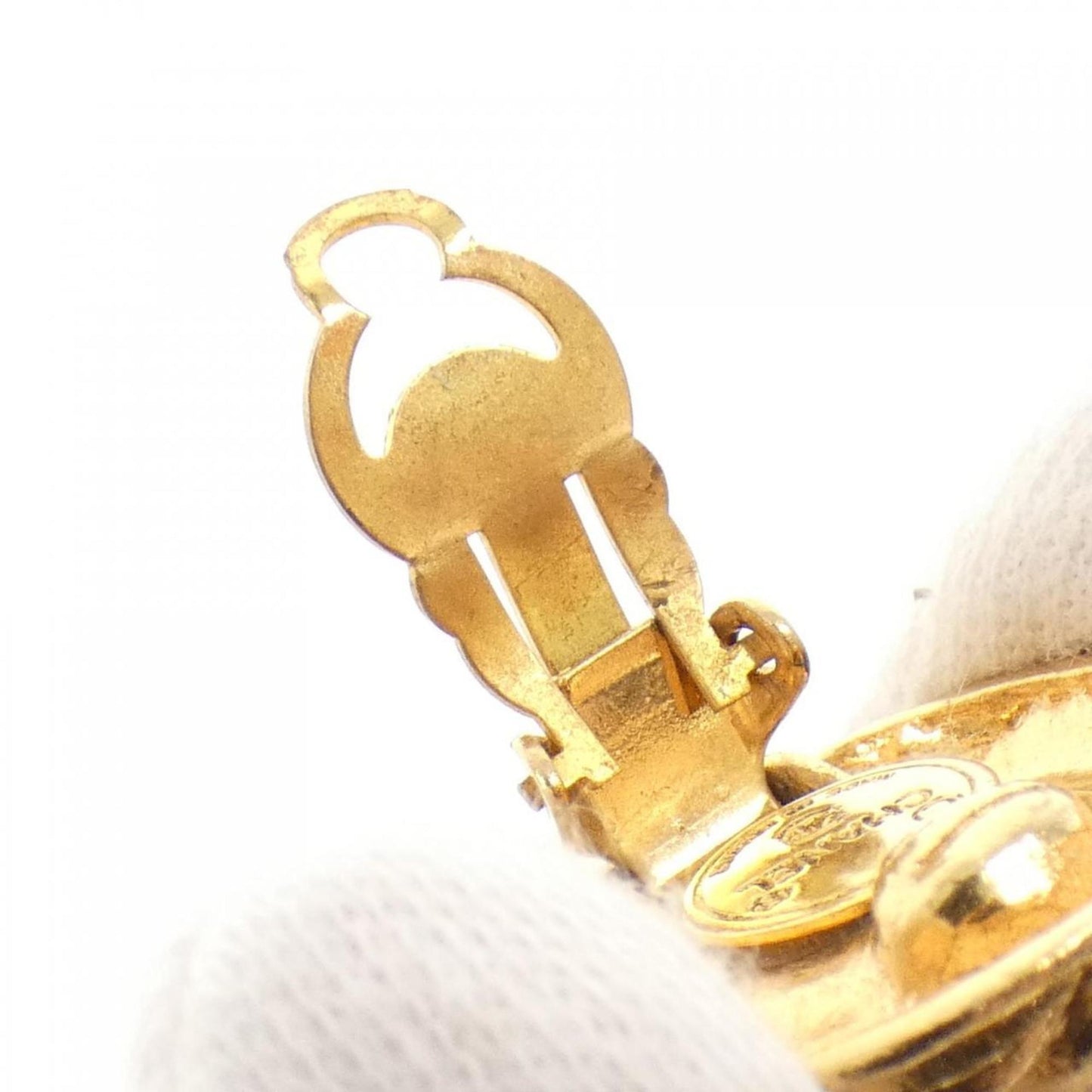 Chanel Gold Gold Plated Earring