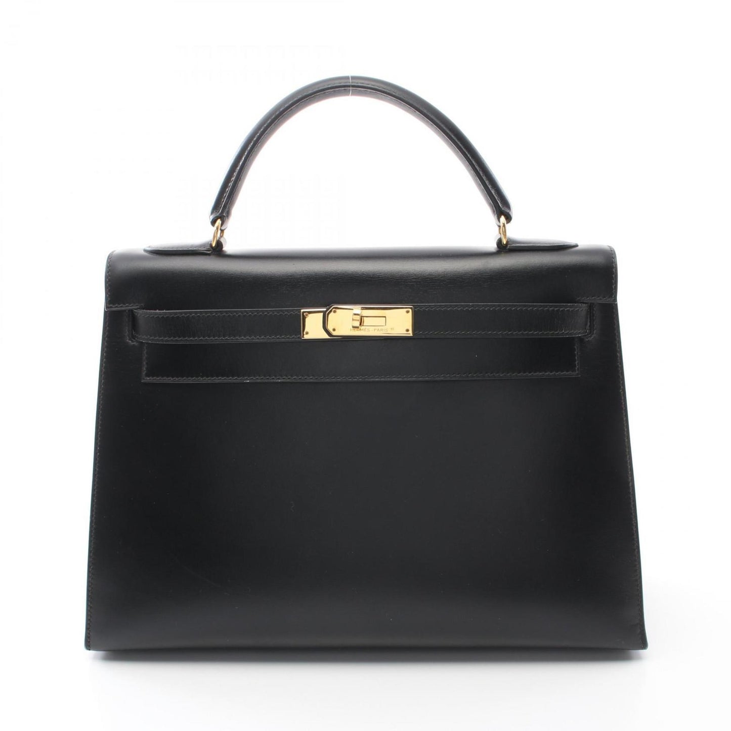 Hermès Black Leather Kelly 32