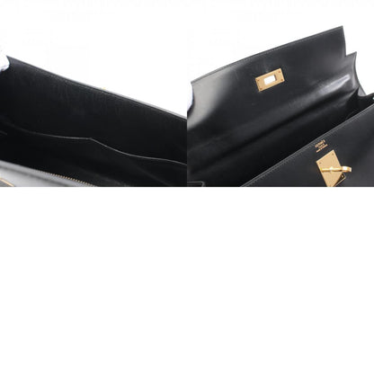 Hermès Black Leather Kelly 32