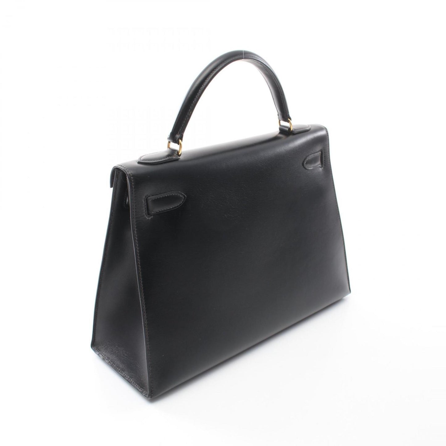 Hermès Black Leather Kelly 32