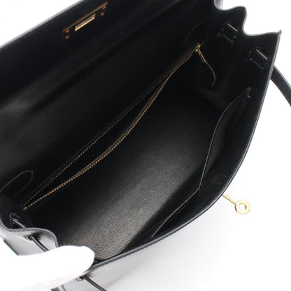 Hermès Black Leather Kelly 32