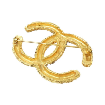 Chanel Gold Gold Plated Coco Mark