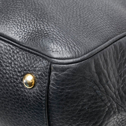 Gucci Black Leather Double G