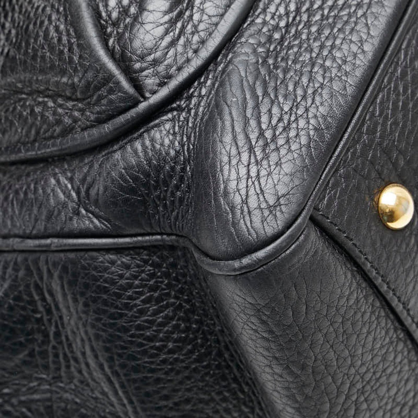 Gucci Black Leather Double G